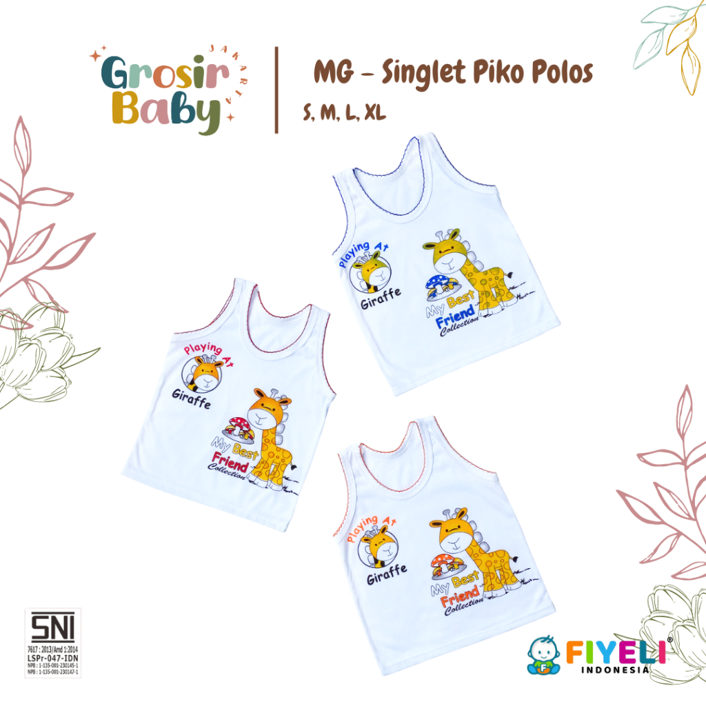 GBJ - Singlet Kaos Dalam Bayi Piko Sablon