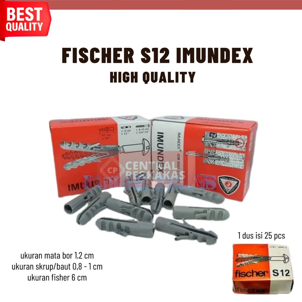 Fischer / Skrup Baut / Fisher s10 s12 isi 24 pcs