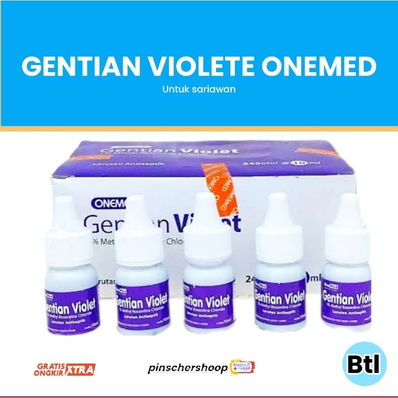 Gentian Violet 10 Ml Obat Kumur Mulut Sariawan / Pcs