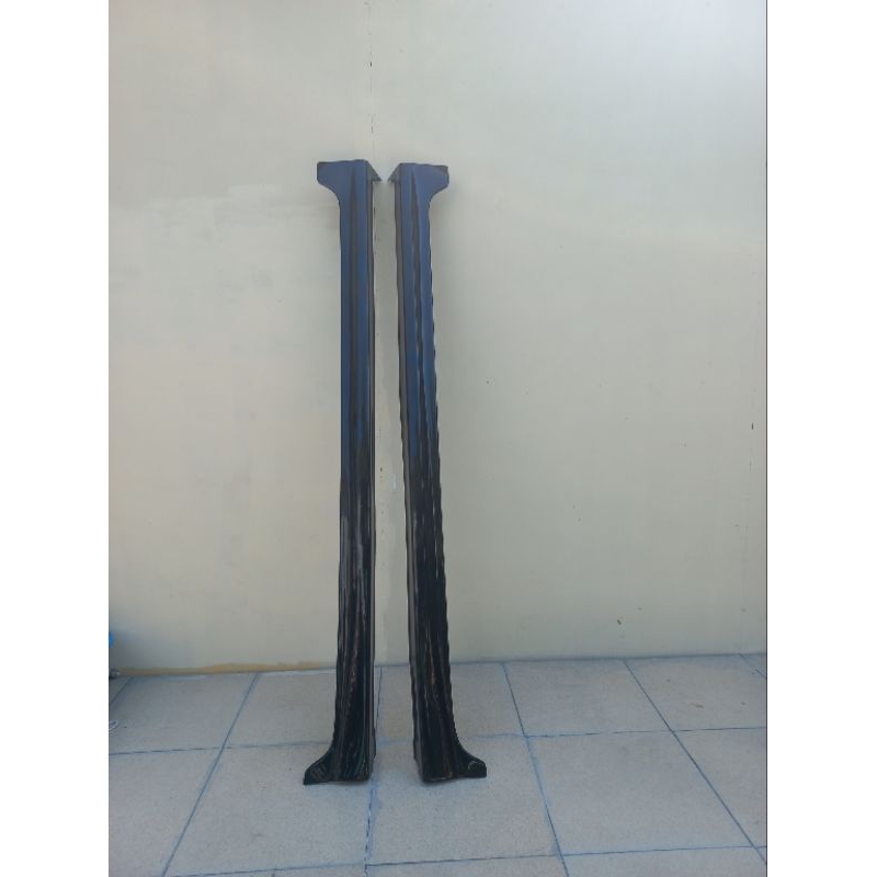 side skirt honda brio lama hitam dof