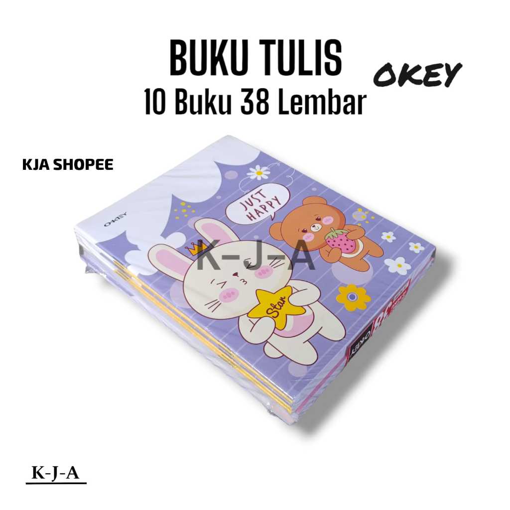 

[PACK] Buku Tulis okey 38 Lembar 1 Pak Isi 10 Buku