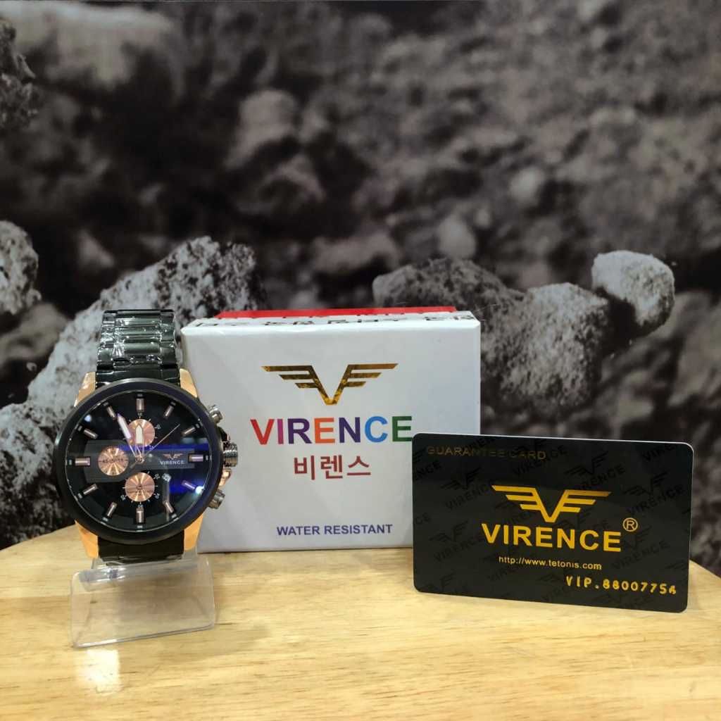 Jam Tangan Pria VIRENCE Rantai Besi