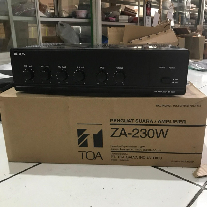 Mixer Amplifier TOA Power Ampli Amplifier Model ZA-230W | Garansi Resmi