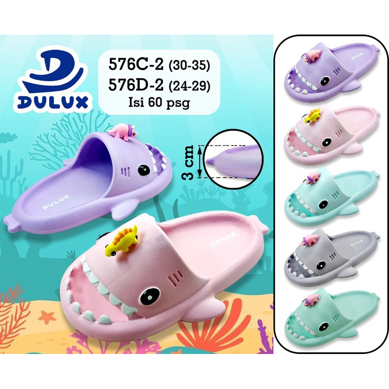 DULUX Sandal Hiu/Shark/sandal anak premium