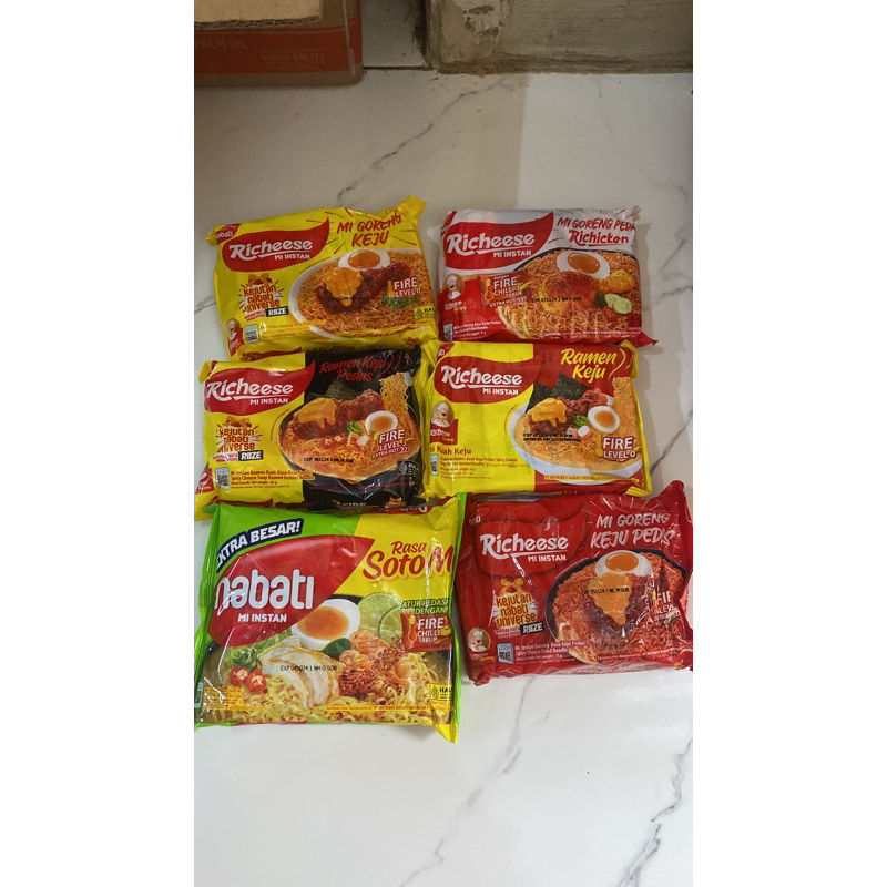 

nabati mie richeese berbagai varian exp bln 3&4