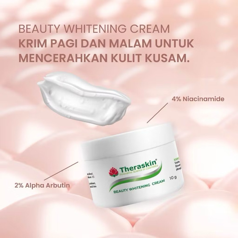 THERASKIN BEAUTY WHITENING CREAM / KRIM PEMUTIH WAJAH / PENCERAH WAJAH AMAN BPOM