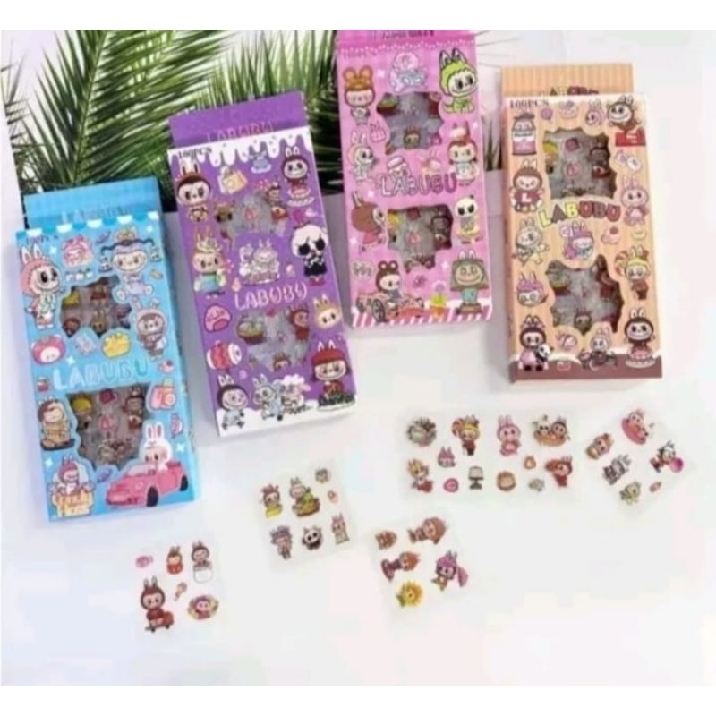 

Stiker Labubu Isi 100 Waterproof Anti Air / Stiker Box Labubu