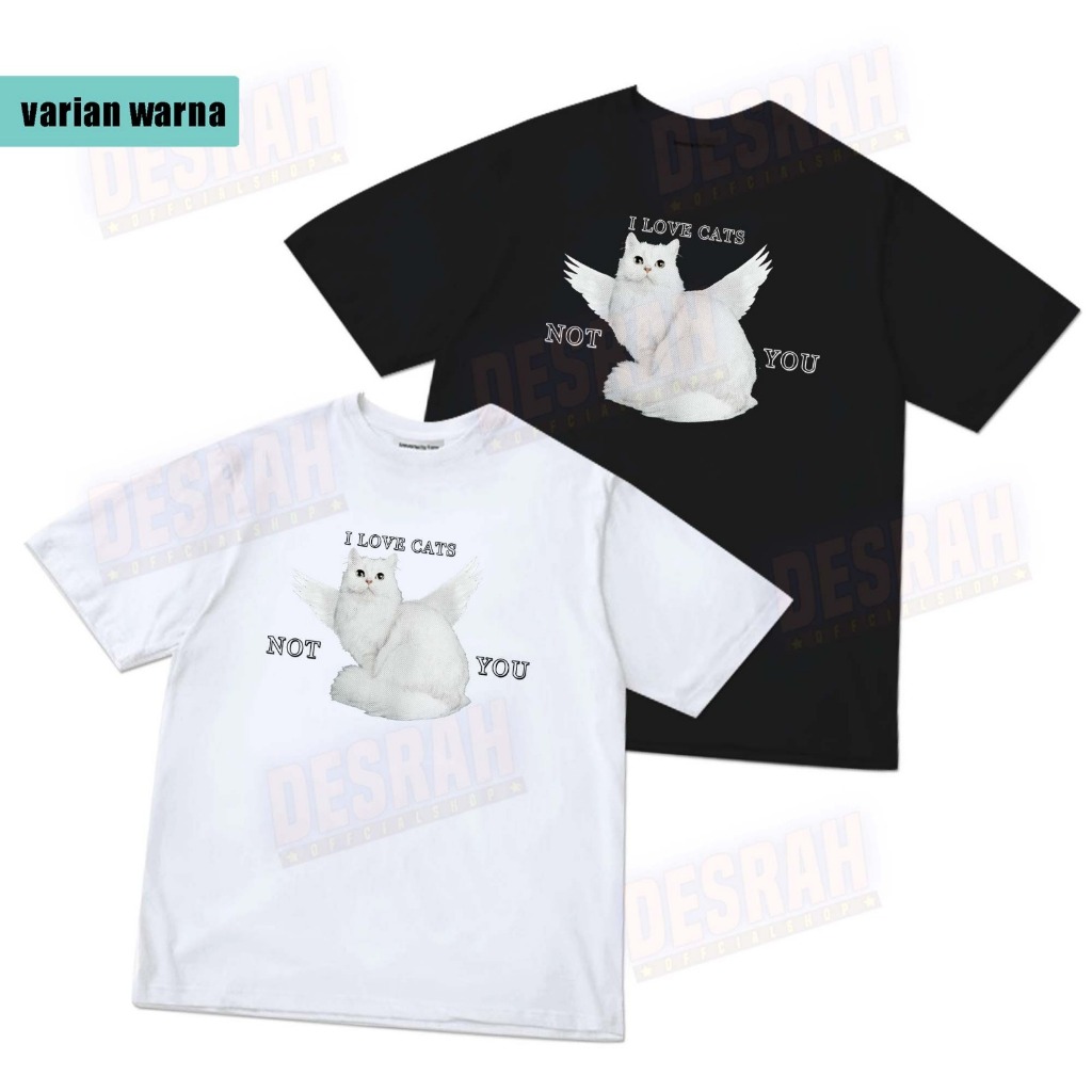 KAOS Korean nct jaemin i love cat YOU NOT ( versi KUCING DUDUK  )