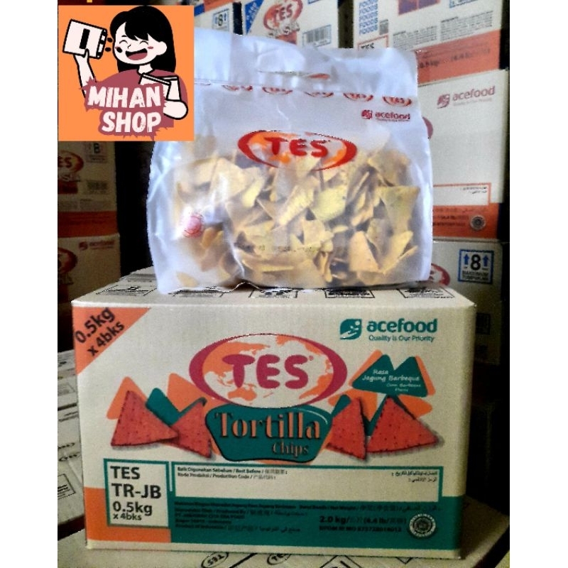 

TES TORTILLA CHIPS (0.5) JAGUNG BARBEQUE