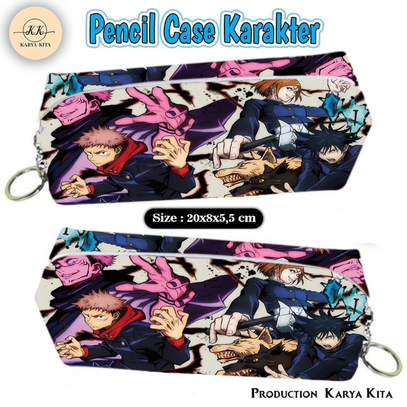 

{TERLARIS TEMPAT PENSIL} KOTAK PENSIL GAMBAR ANIME JUJUTSU KAISEN TAK03