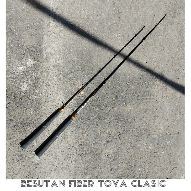 Joran Kolam Besutan Fiber Solid Kuat Panjang 80cm 100cm 120cm 135cm 150cm Action Medium Power 5Kg Co
