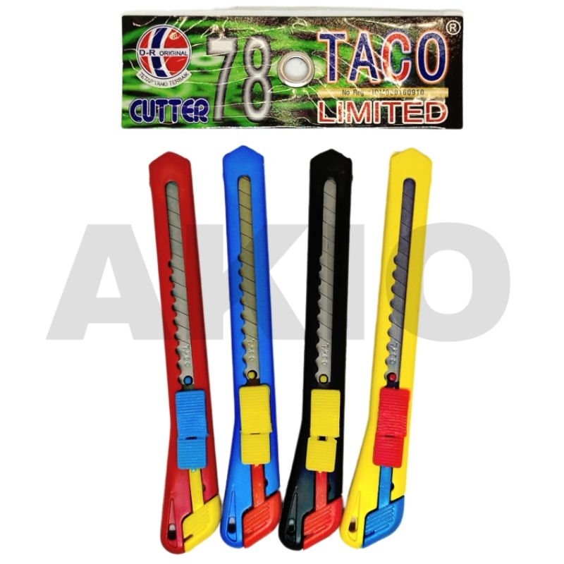 

Cutter Mini Aesthetic Kecil Lucu Tajam Murah Solid Kater TACO CT78