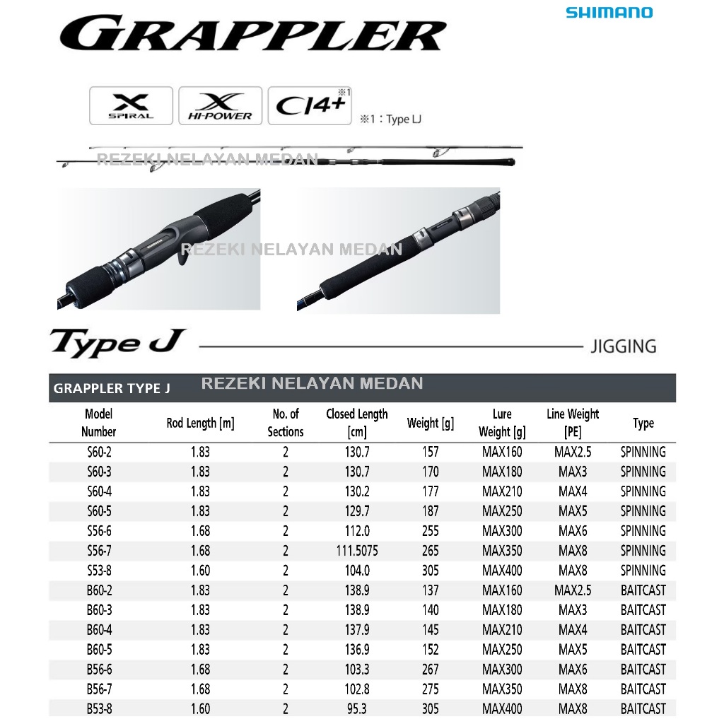 Joran SHIMANO Grappler Type J 2019 | Joran SHIMANO Jigging