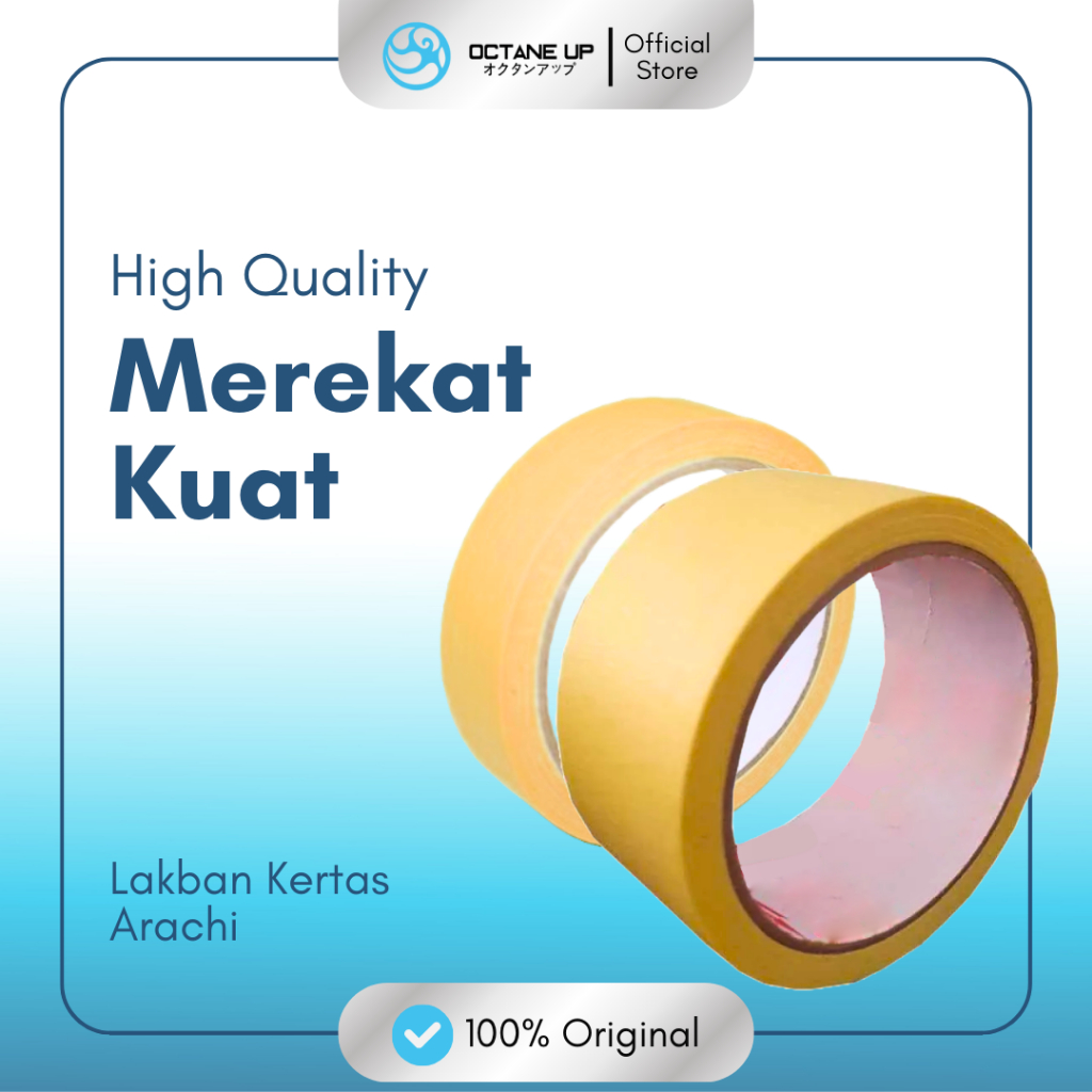 Lakban Kertas Arachi Premium Octane Up