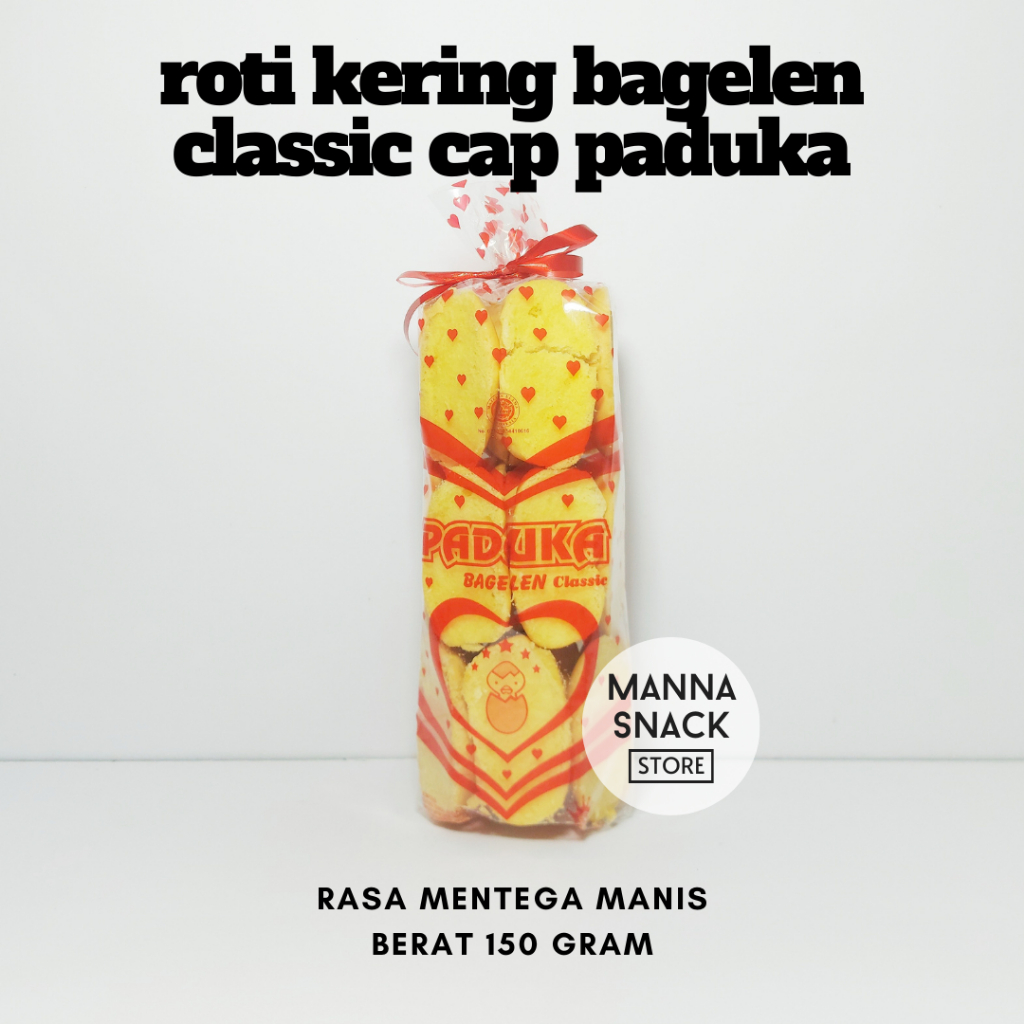 

Manna Snack - Roti Kering Mentega Manis / Bagelen Paduka Classic Tradisional