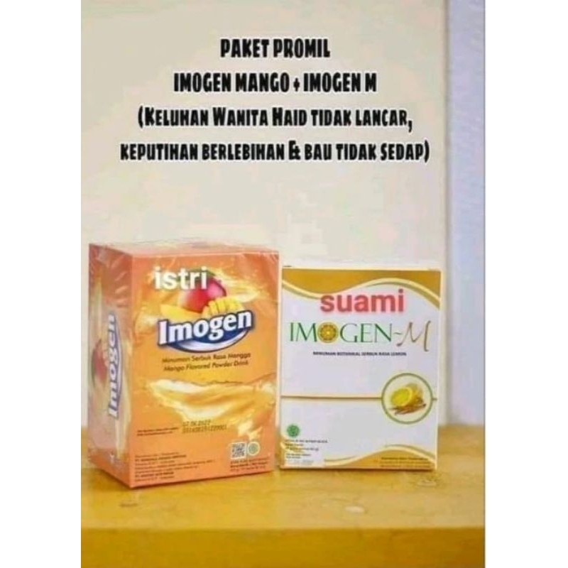 PAKET PROMIL IMOGEN M 5 SACHET + IMOGEN MANGGA 5 SACHET