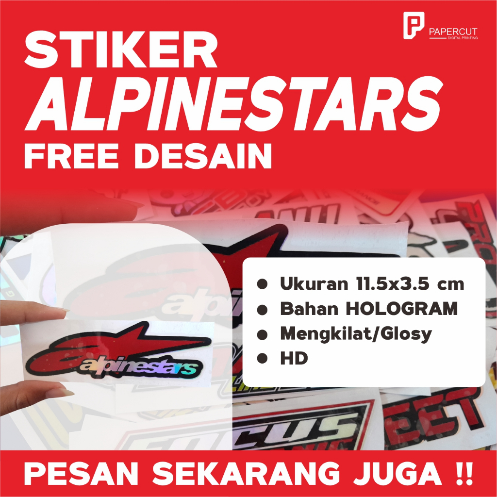 

Stiker ALPINESTARS Free Desain Stiker Hologram