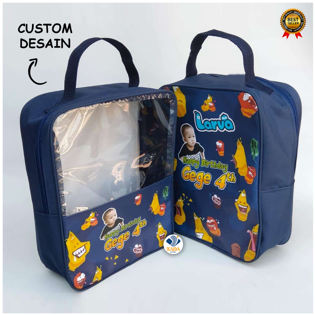 

SHOES BAG PREMIUM CUSTOM Souvenir Tas Ulang Tahun Anak Custom Desain Totebag Souvenir Ultah Anak Terbaru