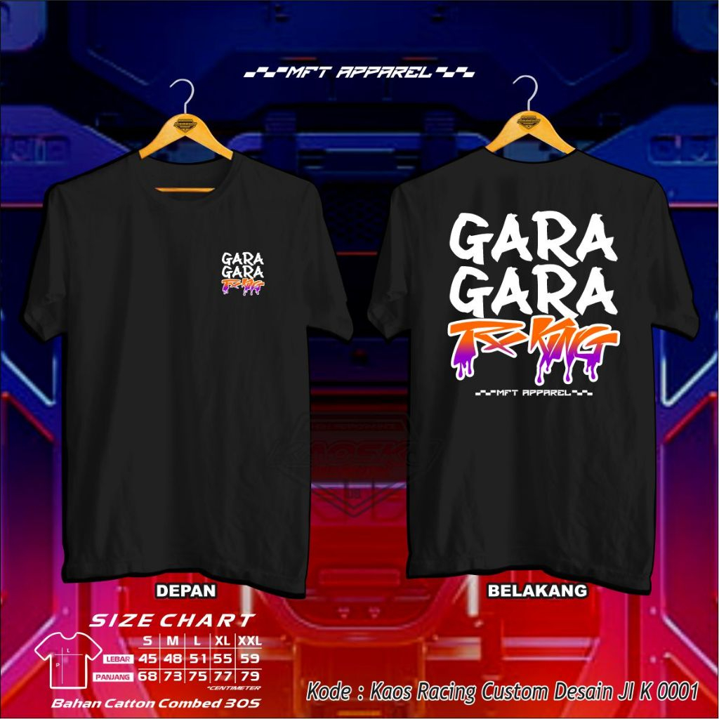 Tshirt KOAS RX KING  Kaos Racing 2 Tak Lovers RXKING BLAYER KAOS RXKING00
