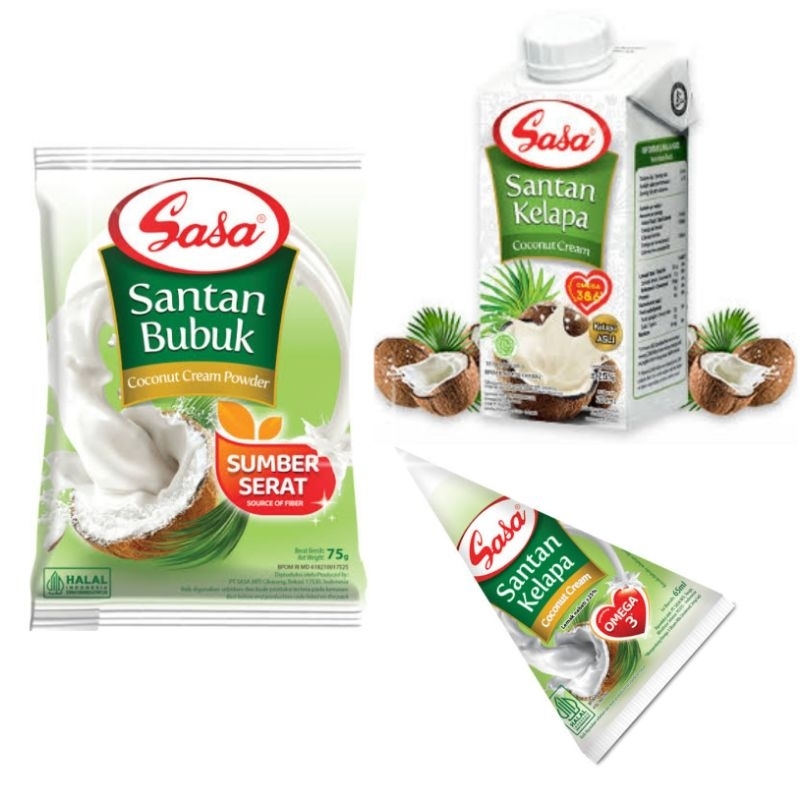 

Sasa Santan, Sun Kara Bubuk & Cair kemasan 20gr 75gr 65ml 110ml 200ml