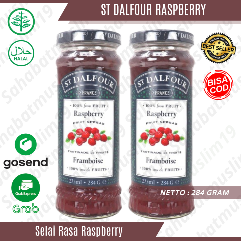 

St Dalfour Selai Rasa Raspberry Isi 284gram Fruit Spread Original