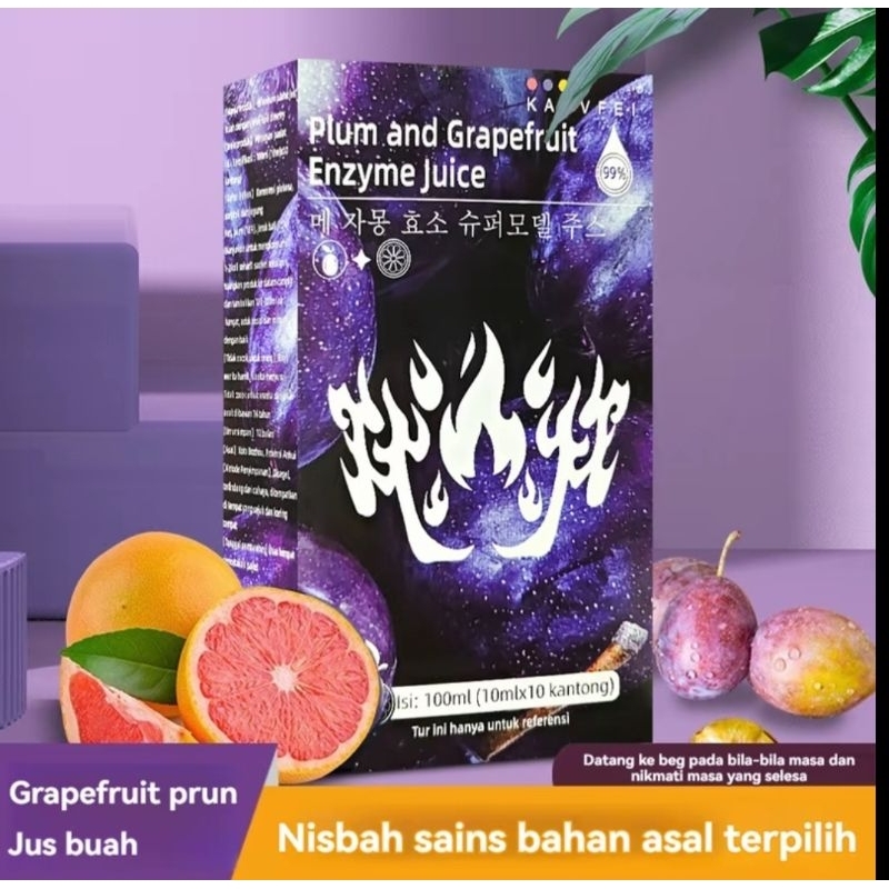 

Plum And Grapefruit Enzyme Juice 1 box isi 10 saset