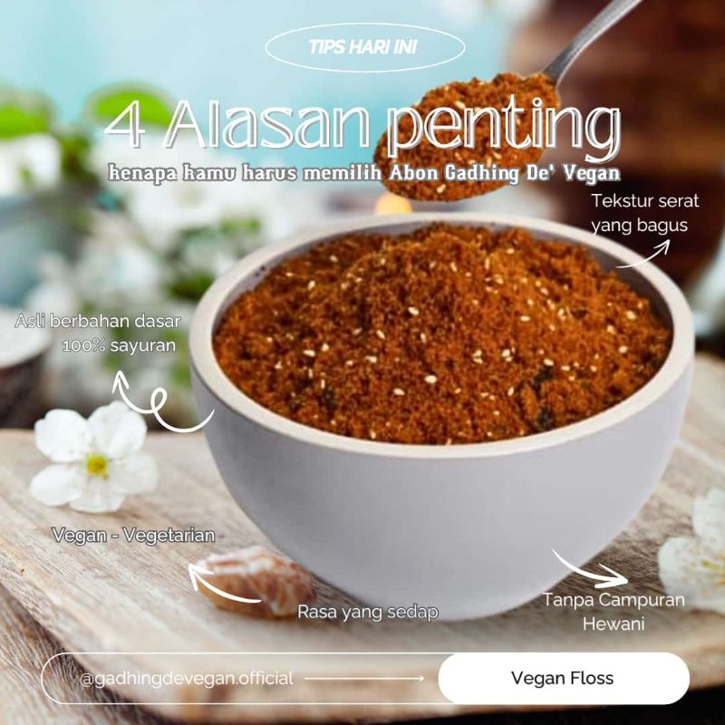 

abon jantung pisang vegan