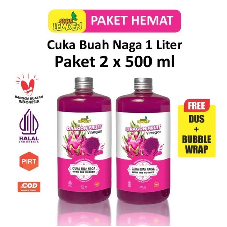 

CUKA BUAH NAGA 1 LITER - CUKA NAGA ORIGINAL ORGANIK - DIET DAN DETOKS Dragona Vinegar Organic