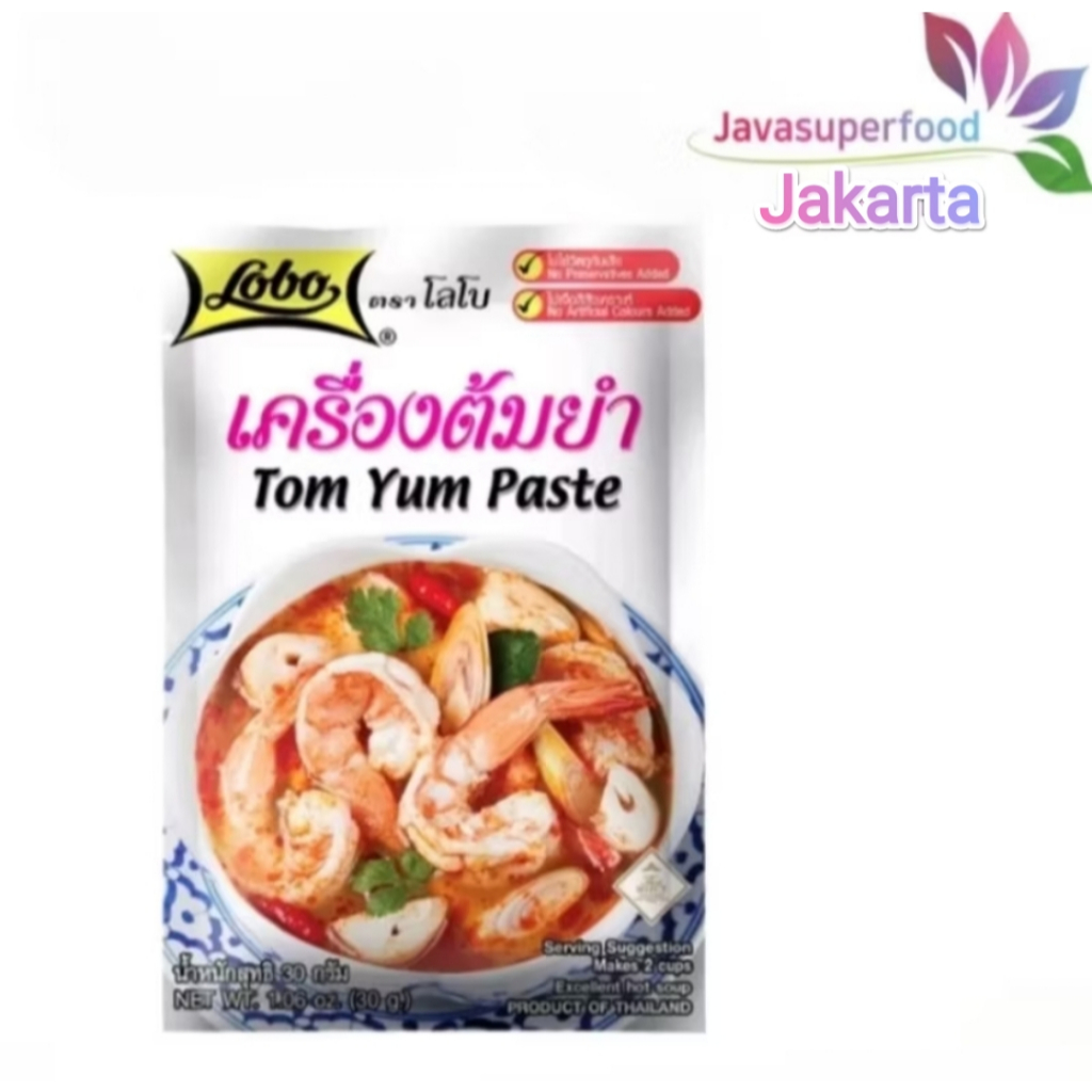 

Lobo Bumbu Pasta Tom Yam Thailand - Thailand Tom Yum Paste - 30g