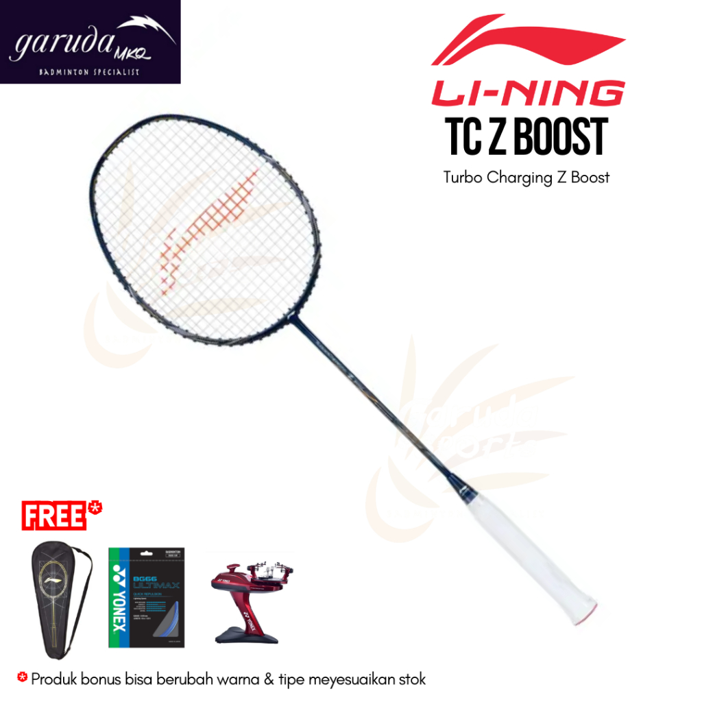 Raket badminton Lining Turbo Charging Z Boost Series / Raket Lining TC Z Boost Navy