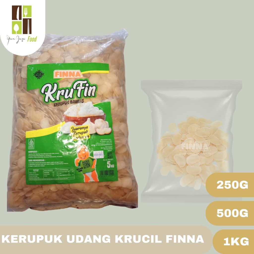 

Finna Kerupuk Rasa Bawang / Krupuk Mentah Krufin Kemasan RE-PACK 500G/250G