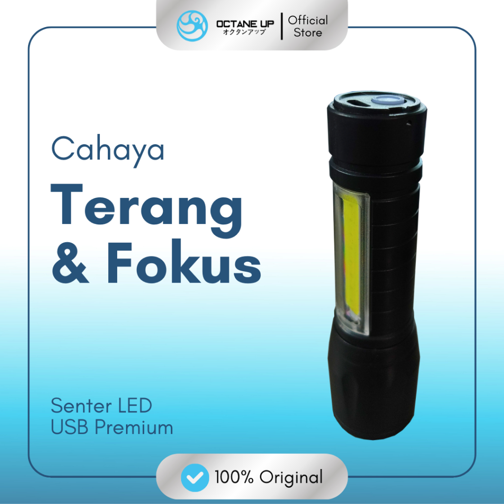 Senter Led Usb Charger Police Zoom Mini Premium Octane Up