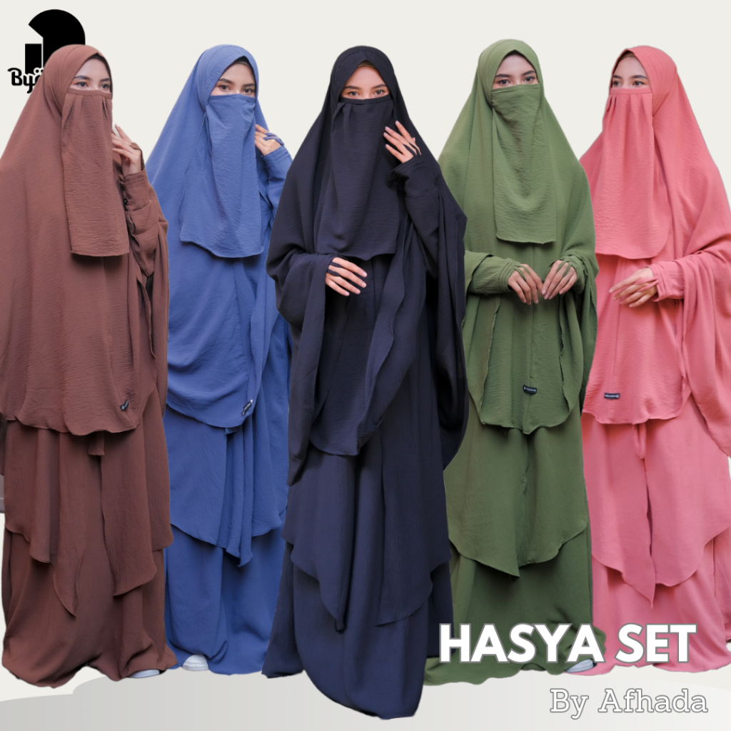Byafhada Gamis Cadar Hasya Terbaru Baju & hijab Syari Free Niqab