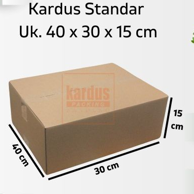 

Kardus Box Kotak Dus Packing Sembako Medium Polos Tebal Murah Uk 40x30x15 cm BFlute Tebal 3 mm