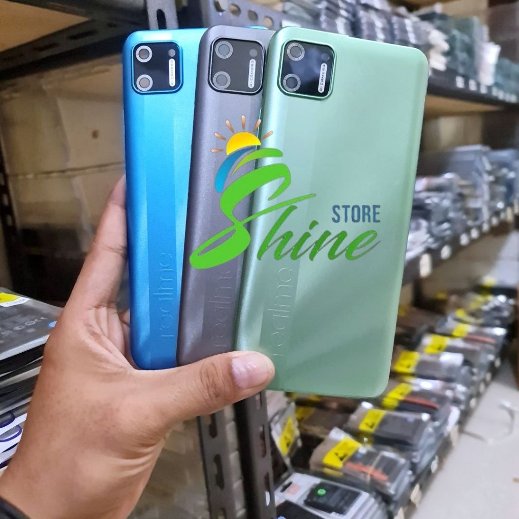 Backdoor Tutup Belakang Housing HP Realme C11 RMX2185 Bekdor Back Cover Casing Kesing Rilmi