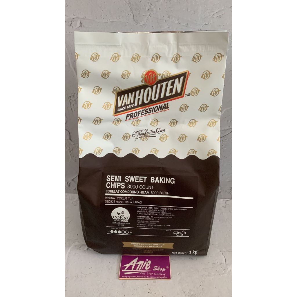 

choco chip van houten-coklat butir van houten-semi sweetbaking chips