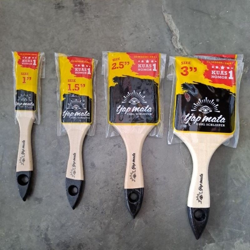 Kuas tjap mata/kuas cat/kuas gagang kayu