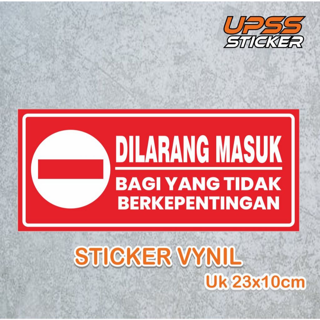 

ticker Label Staff only selain karyawan dilarang masuk
