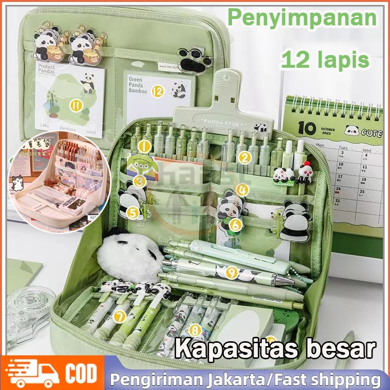 

Jual Produk 12 LayerTempat Pensil Multifungsi / Tas Perlengkapan Kantor Dan Anak Sekolah / Tempat