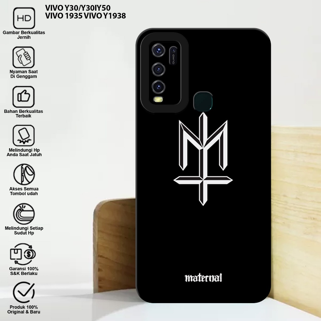 CASE VIVO 1935 VIVO 1938 - Casing Hp Vivo 1935 1938 Motif BRAND - Case Hp Vivo 1935 1938 - Casing Hp