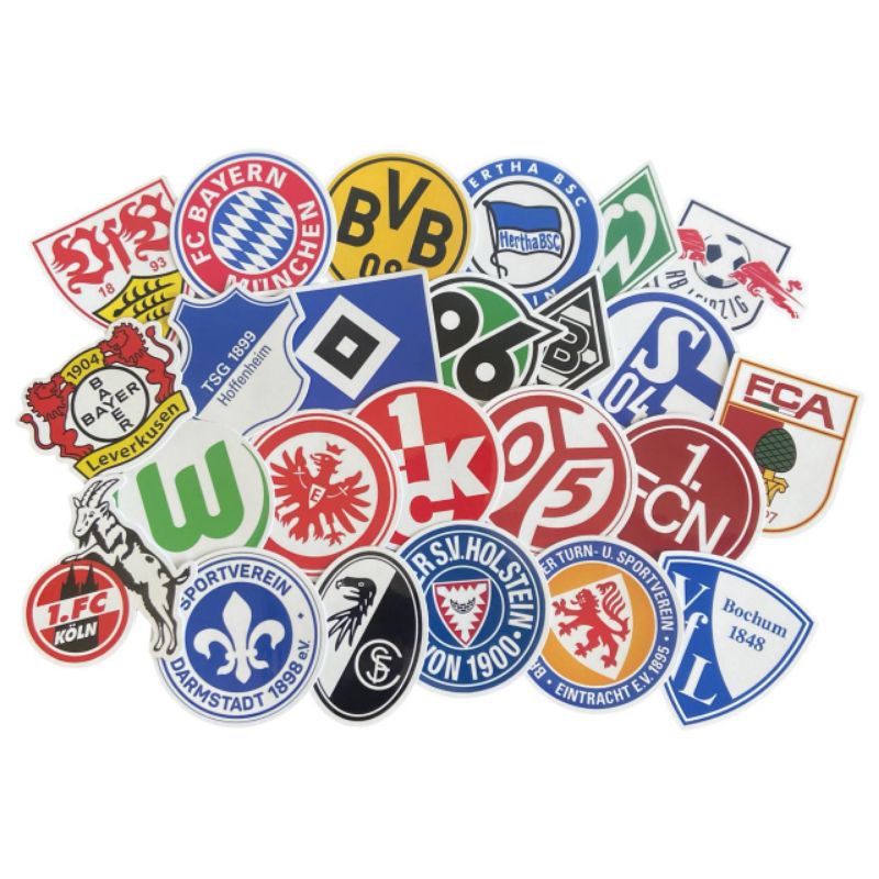 

Stiker waterproof anti rusak tim bola football bundesliga jerman