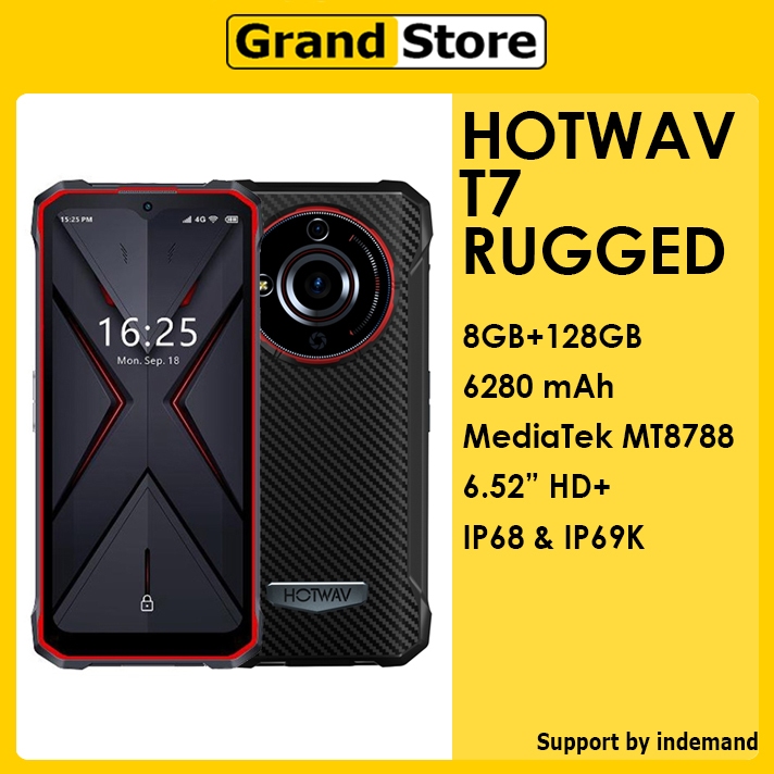 Hotwav T7 Rugged Smartphone, 6.52 Inch