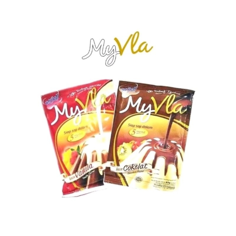 

Nutrijell MY VLA 60gr / Nutrijell Bubuk Instan Rasa Vanilla dan Coklat