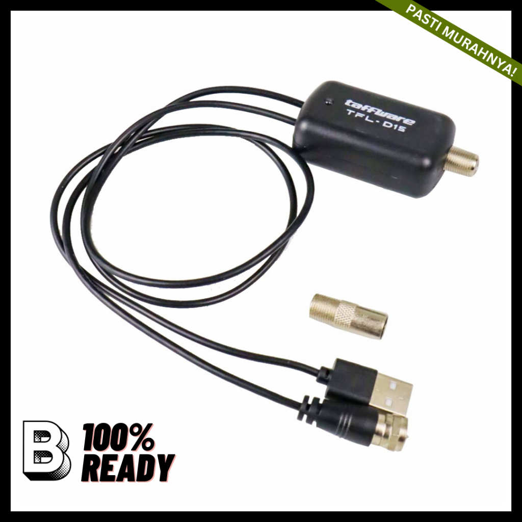 Penguat Sinyal Antena TV / Booster TV Taffware D15 Penguat Sinyal Antena D-15 Universal
