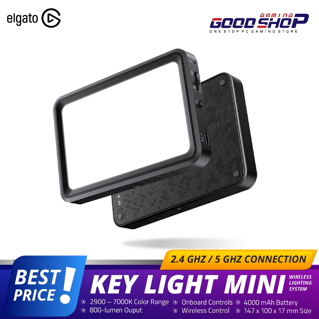 ELGATO KEY LIGHT MINI | Wireless Lighting System with 800 Lumens