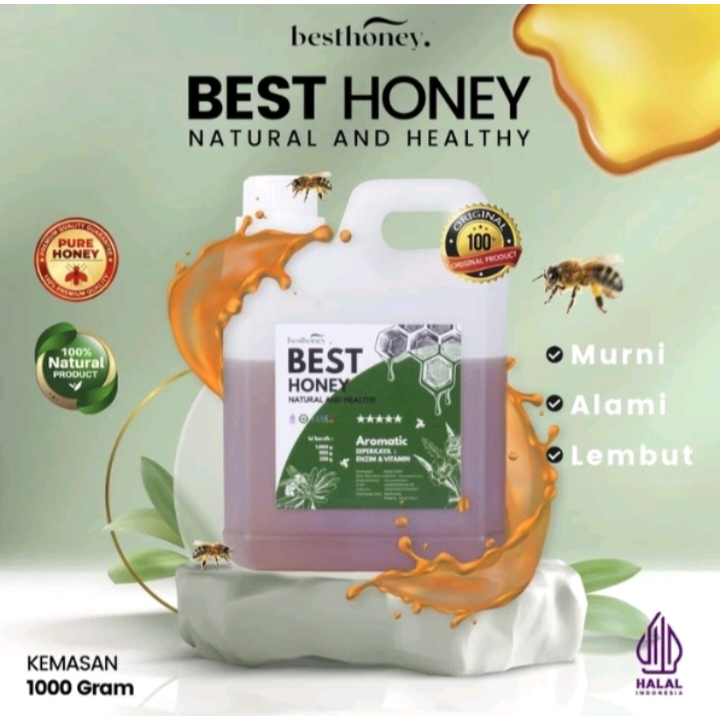 

Best Honey - Madu Asli 100% - Madu Murni - Madu Multiflora Original Natural 1kg