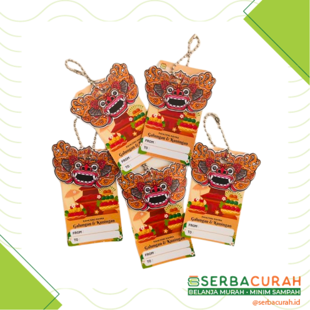 

Hang Tag Card Galungan Kuningan | 7,5 x 4 cm