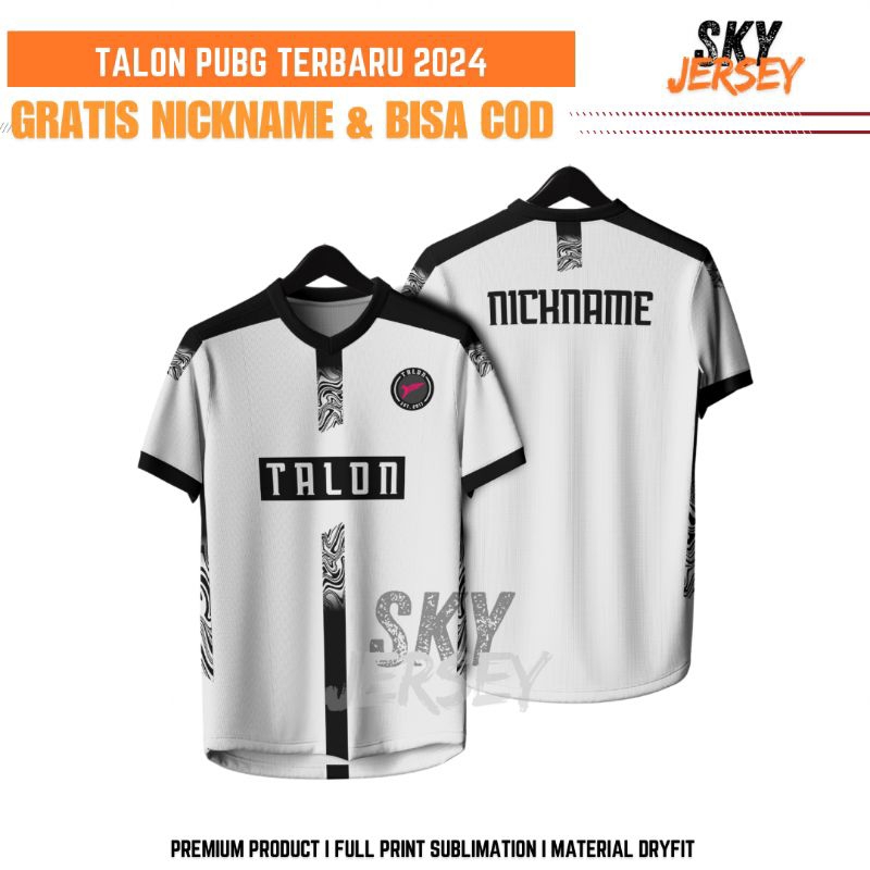 Jersey Talon PUBG New 2024/2025 Premium Fullprinting Gratis Pasang Nama dan No Punggung