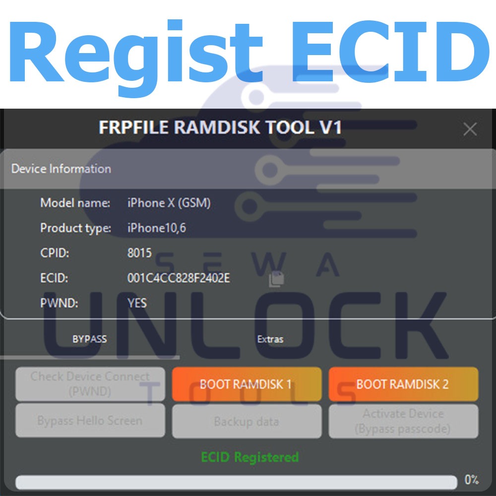 Regist ECID FRPFile | Bypass iCloud