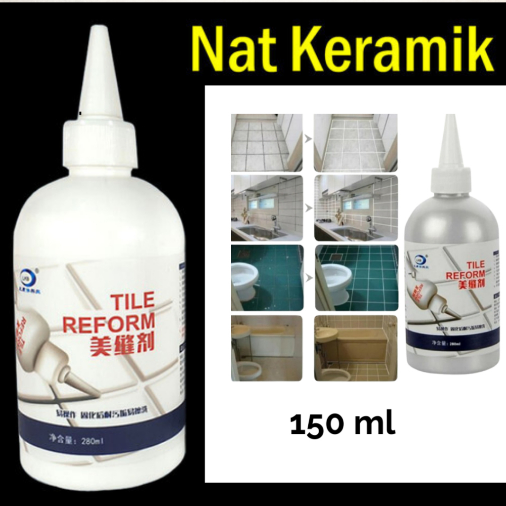 Semen Krim Pengisi Celah Nat Keramik Anti jamur Tile Reform Waterproof Semen Tile Reform Dempul Peng